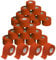 ALPIDEX 24 Rollen Sport Tape Set 3,8 cm x 10 m Gelenk Tapeverband Viele Farben Reißbares Unelastisches Sporttape Hautfreundlich Handball Fußball Volleyball, Farbe:orange