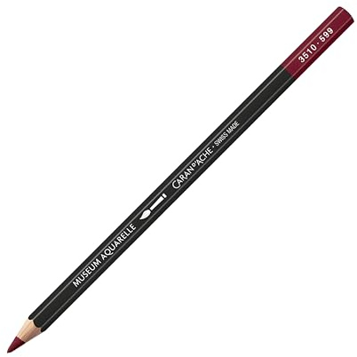 Caran D'ache Museum Aquarelle Watercolour Pencils - Crimson Aubergine (3510.599)