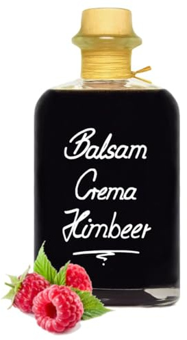 Geniess-Bar! Balsamico Creme Himbeer (1 Liter) - Premium Crema di Aceto Balsamico di Modena IGP mit 3% Säure