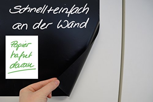 Tafel-Folie statisch, 20 m auf Rolle, schwarz glänzend, abwischbar