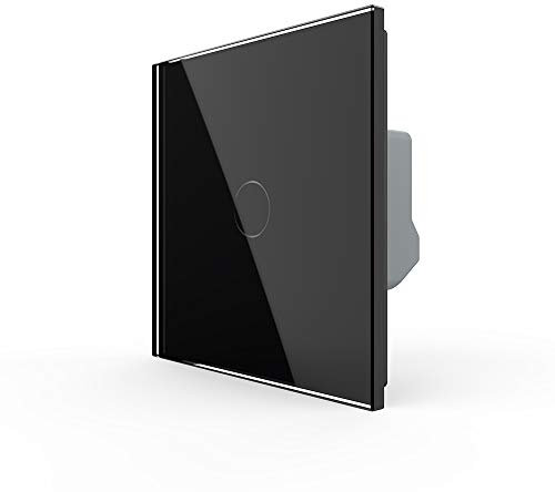 Livolo EU estándar vidrio de lujo panel de vidrio inteligente pantalla táctil interruptor va y viene, VL-C701S-12-A