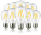 Hellum LED Glühbirne E27 Dimmbar, 4,5W Warmweiß Lampe Mit 470 Lumen Filament, Vintage Leuchtmittel Ersetzt 40-Watt Glühbirne, 2700 Kelvin Warmweiß Klar, 206500 10er Pack