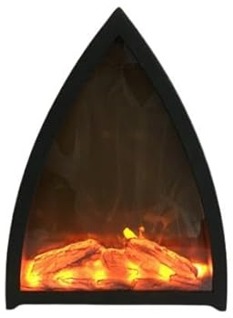 TrendLine LED Dekokamin 29 x 12,5 x 36,5cm Schwarz Mini-Kamin