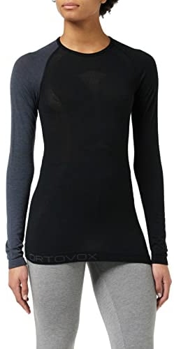 Ortovox Womens 120 Comp Light Undershirt, Black Raven, M