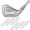 Maytop Golf Bleiband Führen Blei Beschwerung Tape Klebeband Streifen HinzufüGen Power Gewicht zu Golf Club Schwung Gewicht Für Golfschläger Eisen