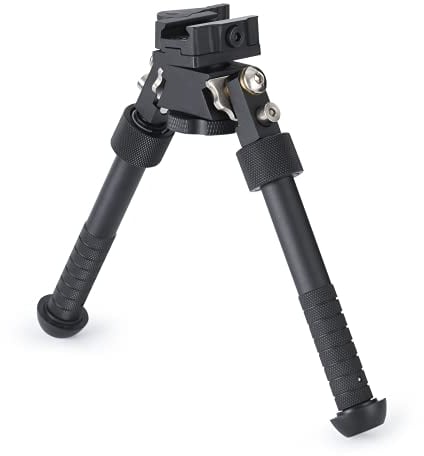 Zeadio Bípode Giratorio inclinable de liberación rápida para Rifle, 6 a 9 Pulgadas - Negro