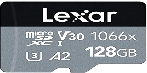 LEXAR Carte Microsdxc 128Go 1066x + Adapt SD