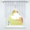 SCHOAL Scheibengardine mit Tunnelzug 2 Stück Kleinfenster Gardinen Küche Set Bistrogardinen Voile Stores Fenstergardine Modern Weiß BxH 80x80cm