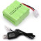 Gecoty® 9.6V Battery Pack, 2400mAh Rechargeable Ni-MH AA Battery Pack with Tamiya Plug and Charge Cable for RC Turck RC Tank RC Battleship