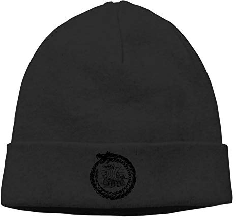 Odin Viking Tales Viking Ships Norsemen Winter Knitted Beanie Mützen für Herren Cuffed Skull Cap Beanies Watch Hat für Damen