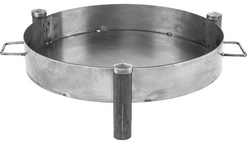 Browin- Massive Feuerschale 70 cm Stahl geschweißt - Robuste Feuerstelle für Garten & Terrasse - Design Lagerfeuer Gartenfeuer wetterfest - 330491