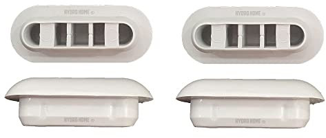 Kit 4 pezzi paracolpi PAR002 rettangolari grigi in gomma per Copriwater sedile Wc by HYDRO HOME