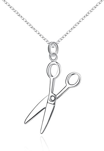 MAYIYAHO 925 Silber Kreative Schere Anhänger Halskette Für Frauen Mode Silber Halsketten Schmuck Geschenke