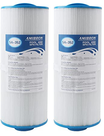 AMIBRON 5CH-352 sustituye al filtro Marquis Spa, compatible con PPM35SC-F2M, FC-0196, Marquis 35, Marquis Spa 20042, 20092, 70-0240, 370-0242, 370-0243, rosca fina macho de 2 pulgadas de 35 pies