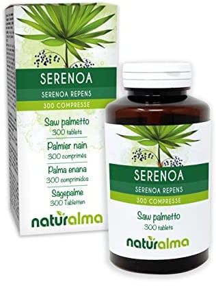 Palmier nain ou Palmier de Floride (Serenoa repens ou Sabal serrulata) fruits Naturalma - 150 g - 300 comprimés - Complément alimentaire - Naturel et Végétalien