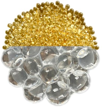 trendfinding 1000 g wasserspeicherndes Deko Granulat Kristall, Korngröße 6-8 mm, Dekoration für Blumen und Pflanzen, sehr ergiebig, vielseitig einsetzbar
