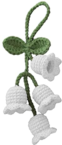 Glockenspiel Blume Anhänger Schlüsselanhänger Handarbeit Gestrickte Glocke Orchidee Gehäkelt Z1D9 Glocke Schlüsselanhänger Blume Anhänger Frauen Schlüssel