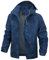 PADOLA Giacca Uomo Giacca Impermeabile Uomo Giacca Primaverile Autunno Giubbotto Uomo Casual Semplice Giacche con Cappuccio(blu,XXL)