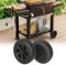 Ruote di ricambio per barbecue, 2 pezzi, 6 pollici, set di ricambio per barbecue a gas, in plastica, parti di ricambio per barbecue (6 pollici)