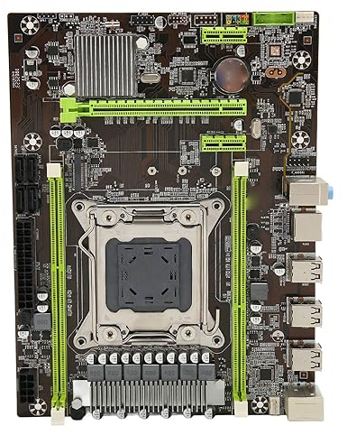 Scheda Madre Desktop, Doppia Scheda Madre DDR3 LGA 2011 con 4 SATA 2.0, 6 USB 2.0, USB 2.0 Pin, Porta PS/2, Scheda Madre PCIe X16 per Server ECC con Supporto E5-2670 E5-2680