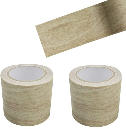 2 Rollos Cinta Adhesiva de Aspecto de Madera,Autoadhesiva Cinta de Reparación de Muebles Cinta Adhesiva Multiusos Impermeable Cinta de Reparación para Muebles, Puertas, Mesas y Sillas (4.6m*8cm)
