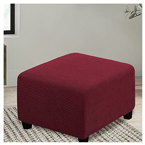Hockerbezug Quadratisch Ottomane Schonbezug Quadratische Stretch Hocker Bezug Hocker Bezug für Ottomane Überzug Hockerbezug Quadratische Ottomane Abdeckungen ( Color : #11 , Size : 55x55cm/22x22in )
