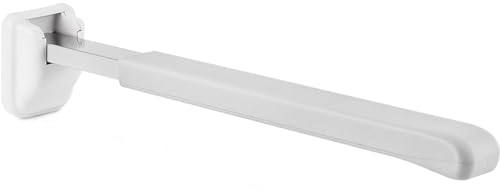 Huapa Barra de Apoyo para Inodoro Plegable y Abatible - WC Minusválidos, Seguridad Baño Sujeción Pared para Personas Mayores