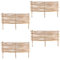 Lot de 4 bordures de parterre en bois de noisetier 102 x 40 cm