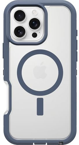 OtterBox Defender Series XT MagSafe Case for iPhone 16 Pro Max, Shockproof, Drop proof, Ultra-Rugged, Protective Case, 7x Tested to Military Standard, Clear/Blue