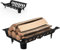 Aufun Tye B - Griglia per camino, in ghisa, 46 cm, per interni in ferro battuto, griglia in legno per camini interni, campeggio all'aperto, cucina, stufa a legna, 46 cm