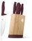 Berlinger Haus Set di 6 coltelli in acciaio temprato 3cr13/con supporto BAMBOO/bordeaux/Leonardo Collection