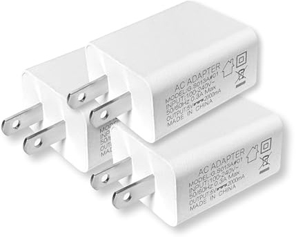 3 Pack 5V 2A USB Cam Power Adapter for Outdoor Wyze Nest cam,Kasa,Google Nest,Blink Mini Pan,Arlo,Ring Stick Cam,Ring Spotlight,YI Dome,Furbo Dog,Dropcam Security Camera Wall Charger Charging Cable