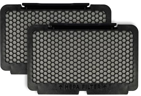 vhbw 2x Staubsaugerfilter Ersatz für Rowenta RS-RT4109 | ZR902501 für Staubsauger - HEPA-Filter Schwarz Weiß