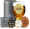 CROWNLY CRYSTAL® Personalized Beer Glass Birthday Gifts for Dad from Daughter or Son Best Dad Gift Ideas for Men
