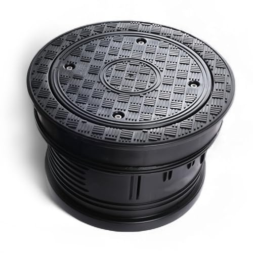 Schachtdeckel Schachtabdeckung Kanaldeckel DN400 Schwarz Schachtabdeckung | Rohr Deckel | 1,5 t - 7,5 t (DN400 3t full)