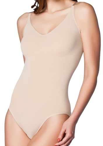Miss Perfect Shapewear Damen - Body ohne Bügel Damen Shape Body (S-XXXL) Bodyshaper für Frauen Body Bauweg figurformend - nahtlos & formend