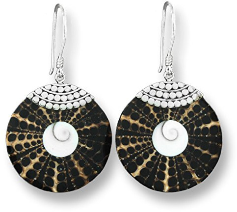 ISLAND PIERCINGS Edle 925er Silber und Muschel Ohrringe Hänger Design Handarbeit SER043