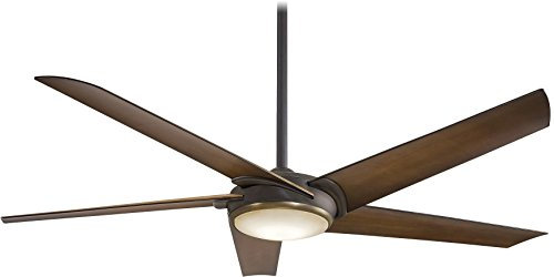 MINKA-AIRE F617L-ORB/AB Raptor LED 60 Inch Ceiling Fan with Remote Control, Oil Rubbed Bronze