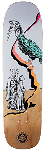 Welcome Skateboards Inferno auf STONECIPHER weiß/natur Skateboard Deck 21,8 cm