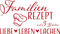 GRAZDesign Wandtattoo Wohnzimmer Familie Familienrezept mit 3 Zutaten, Lustig Sprüche Flur, Küche, Wandaufkleber selbstklebend, Wandsticker modern, 100x57cm, 031 rot