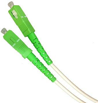 CABLEPELADO Cable Fibra optica para Router | Latiguillo Monomodo Simplex | FTTH - 9/125 OS2 - SC/APC-SC/APC | Compatible con Orange, Movstar, Vodafone, Masmovil, Yoigo y Jazztel | 3 Metros