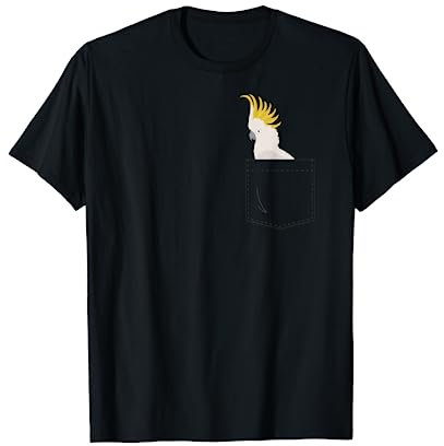Kakadu-Papagei in Ihrer gefälschten Tasche T-Shirt
