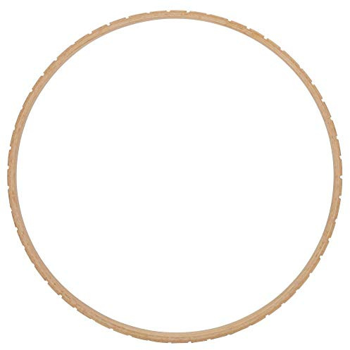 Sheens Webmaschine aus Holz, 7,48 Zoll Durchmesser Massivholz-Strickmaschine Handmad DIY Rundgeflechtrahmen Wandbehang Rundstrickwerkzeug mit kleinen Löchern