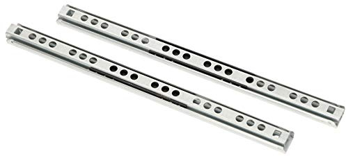 KOTARBAU® Kugelführung 2 STK. 215 mm / 17 mm Teilauszug Schubladenschienen Rollenauszug Teleskopschienen Schubladen Auszüge