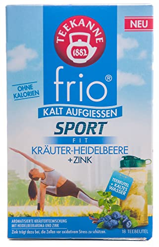 Teekanne frio Sport Fit Kräuter-Heidelbeere, 5er Pack (5 x 45 g)
