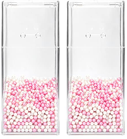 2 Juegos Soporte Para Brochas De Maquillaje Transparente Cubo De Cepillo De Maquillaje Lápiz De Escritorio Recipientes Con Tapas Perder El Plastico Llave Portaescobillas