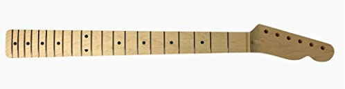 Allparts® »TMO-C-MOD REPLACEMENT MAPLE NECK FOR TELECASTER®« Hals für E-Gitarre im Tele®-Style - Unbehandelt - 21 Tall Bünde - Maple