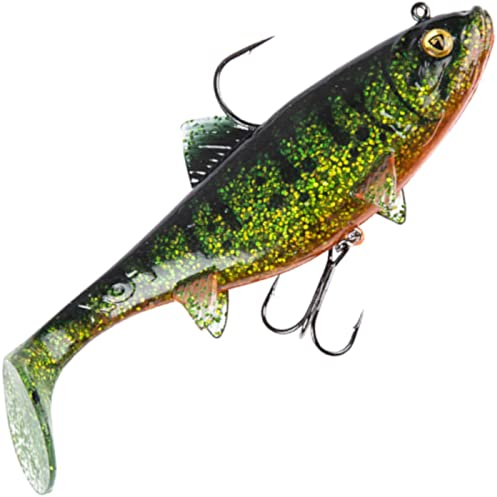 Fox Rage Replicant Wobble - Gummifisch Swimbait, Farbe:Pike UV, Länge/Gewicht:14cm - 55g
