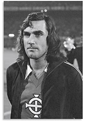 George Best Footballer Poster Bild Druck Leinwand Poster Wandfarbe Kunst Poster Dekor Moderne Heimkunstwerke 20 x 30 cm