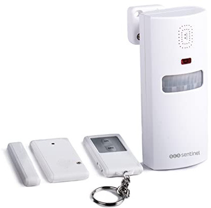 SCS Sentinel - Alarme Autonome sans Fil - EasyAlarm Détecteur Mouvement, Ouverture 100 DB - Télécommande Sécurité Maison - Installation Simple - Accessoire Connecté Sécurité - SAL0064